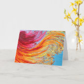 Carte Plumes (Fleur jaune)