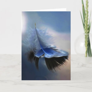 Carte Plumes blanches