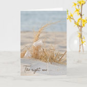 Carte Plumes Blanches En Herbe De Plage (Fleur jaune)