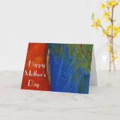 Carte Plumes d'Ara (Fleur jaune)