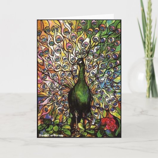 Carte Plumes de paon (Devant)
