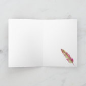 Carte Plumes - Et si je tombe ? Encouragement (Intérieur)