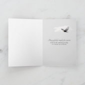 Carte plumes noires aux oiseaux sympathie (Intérieur)