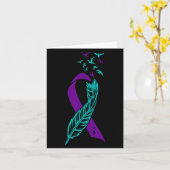 Carte Plumes Prévention Suicide Sensibilisation Vous Pur (Fleur jaune)