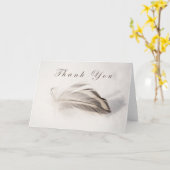 Carte Plumes Sur La Neige (Fleur jaune)