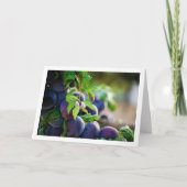 Carte Plums pourpres sur arbre (Devant)