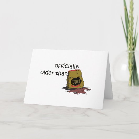 Carte Plus âgé que la tête (Devant)