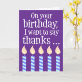 Carte Plus âgé que moi drôle Joyeux anniversaire (Fleur jaune)