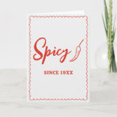 Carte Plus âgée Plus sage Plus sexy Drôle Épicée Chaud A (Devant)
