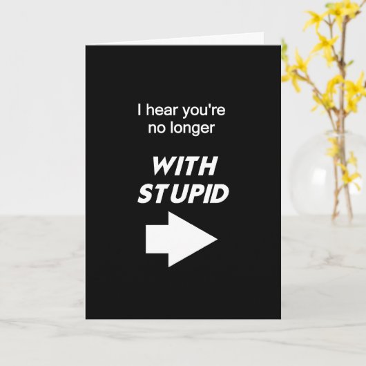 Carte Plus avec stupide (Fleur jaune)