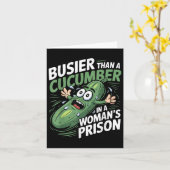 Carte Plus Busier Qu'Un Concombre Dans Une Prison De Fem (Fleur jaune)