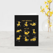 Carte Plus Certainement Pas Tout Dans Une Rangée, Drôle  (Fleur jaune)