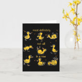 Carte Plus Certainement Pas Tout Dans Une Rangée, Drôle (Fleur jaune)