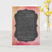 Carte Plus courageux que vous ne croyez l'inspiration (Fleur jaune)