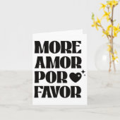 Carte Plus d'amour s'il vous plaît Amour Rétro Saint-Val (Fleur jaune)