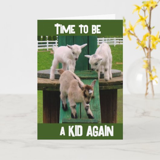 CARTE **PLUS DE 21 ANS, PLUS QUESTION D'ÊTRE UN "GAMIN"* (Fleur jaune)