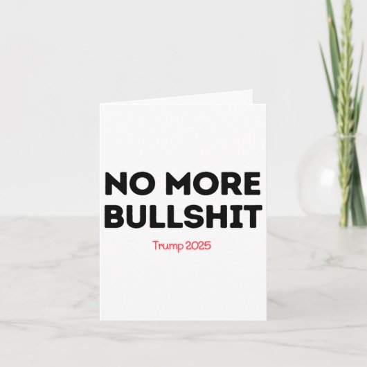 Carte Plus de Bull - Trump 2025 (Devant)