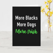 Carte Plus de Noirs Plus de Chiens Plus d'Irlandais (Fleur jaune)