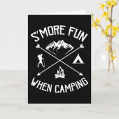 Carte Plus de plaisir quand on fait du camping amusant q (Fleur jaune)