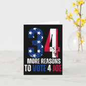 Carte Plus De Raisons De Voter Pour Joe Funny Pas De Fel (Fleur jaune)