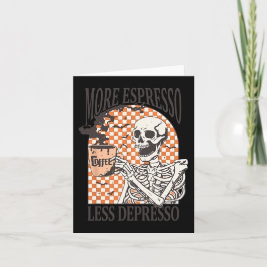 Carte Plus d'Espresso Moins de Dépresso Boisson Café Squ (Devant)