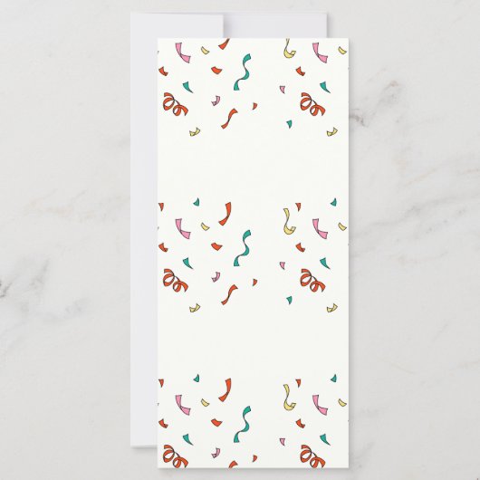 Carte PLUS GRAND 5E anniversaire Cirque Thème de fête VI (Dos)