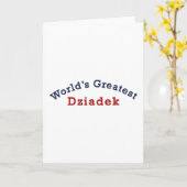 Carte Plus grand Dziadek du monde (Fleur jaune)