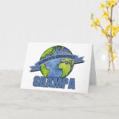 Carte Plus grand Grampa du monde (Fleur jaune)