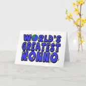 Carte Plus grand Nonno du monde (Fleur jaune)