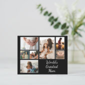 Carte Plus grande maman Famille Enfant 7 Photo Collage (Debout devant)