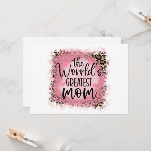 Carte Plus Grande Mère du Monde (Devant/Arrière en situation)