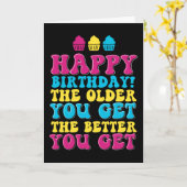 Carte Plus On A De Meilleur Anniversaire De Banana Drôle (Fleur jaune)