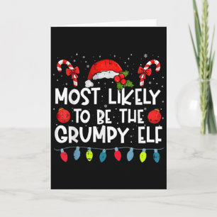 Carte Plus Probable D'être La Famille Elf Crew de Noël M