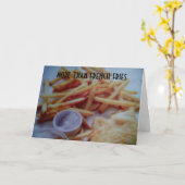 CARTE PLUS QUE DES FRITES FRANÇAISES JE T'AIME (Fleur jaune)