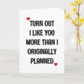 Carte Plus que je ne pensais, Simple Sarcastic Lov (Fleur jaune)