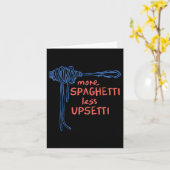 Carte Plus Spaghetti Moins Upsetti (Fleur jaune)