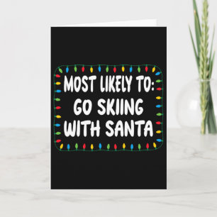 Carte Plus susceptible d'aller skier avec le Père Noël -