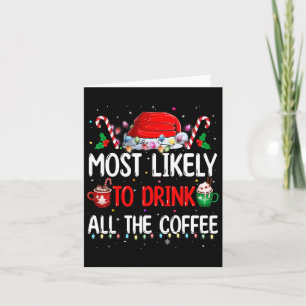 Carte Plus susceptible de boire tout le café, famille dr