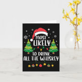 Carte Plus susceptible de boire tout le whisky correspon (Fleur jaune)