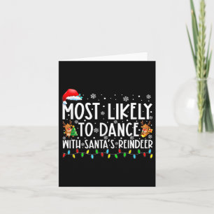 Carte Plus susceptible de danser avec la famille de renn