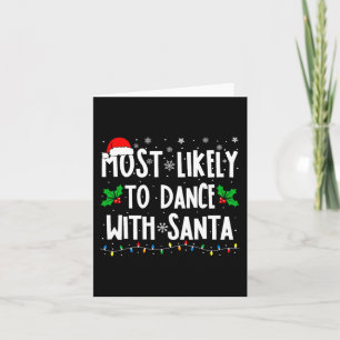Carte Plus susceptible de danser avec Santa Famille tenu