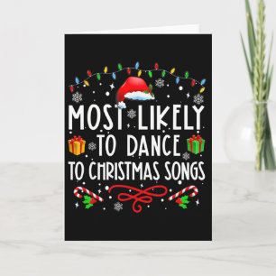 Carte Plus susceptible de danser sur des chansons de Noë
