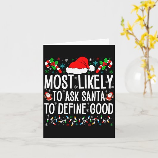 Carte Plus Susceptible De Demander au Père Noël de Défin (Fleur jaune)