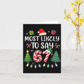 Carte Plus susceptible de dire 67 Meme Six Sept Santa No (Fleur jaune)
