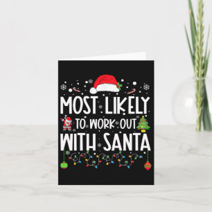 Carte Plus Susceptible De Faire De L'exercice Avec Santa