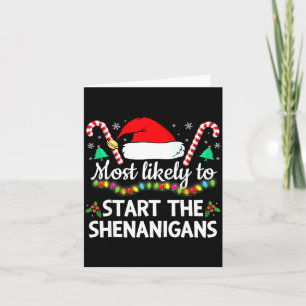 Carte Plus susceptible de faire des bêtises Funny Xmas F