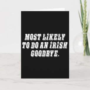 Carte Plus susceptible de faire un au revoir irlandais