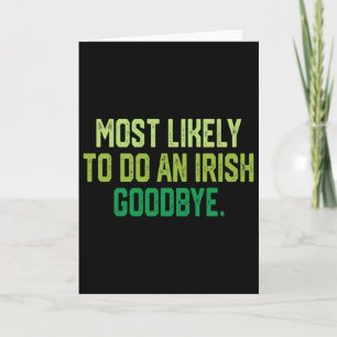 Carte Plus susceptible de faire un au revoir irlandais 1
