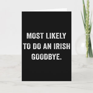 Carte Plus susceptible de faire un au revoir irlandais 6