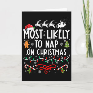 Carte Plus susceptible de faire une sieste à Noël Famill